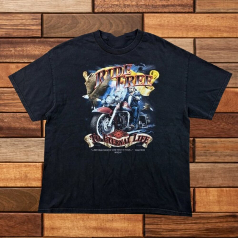 Ride Free to Eternal Life Motorcycle T shirt